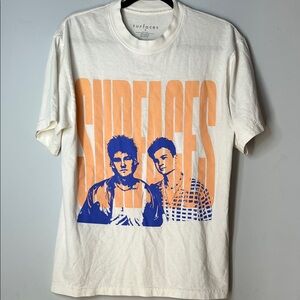 Surfaces Unisex Cream Orange Purple Graphic Short Sleeve T-shirt Size‎ Small